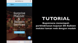 Bagaimana menempah perkhidmatan kejutan Oh Balloon melalui web dengan mudah
